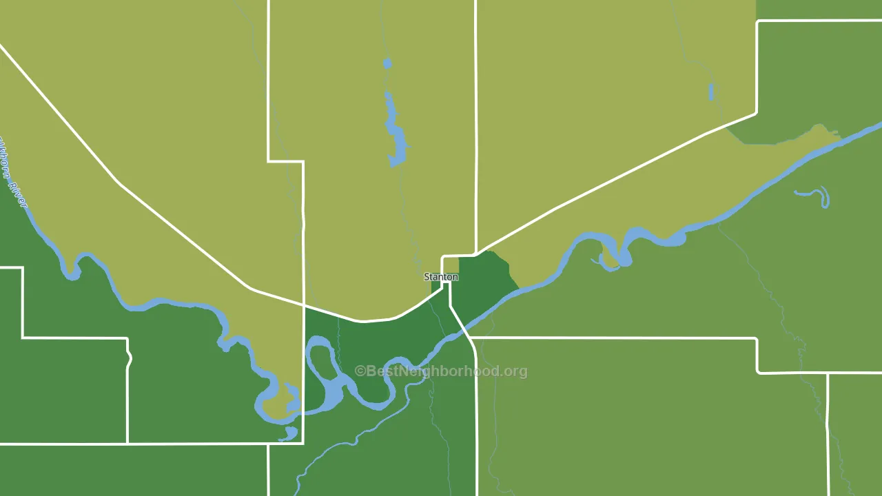 68779, NE block-group voter-turnout map