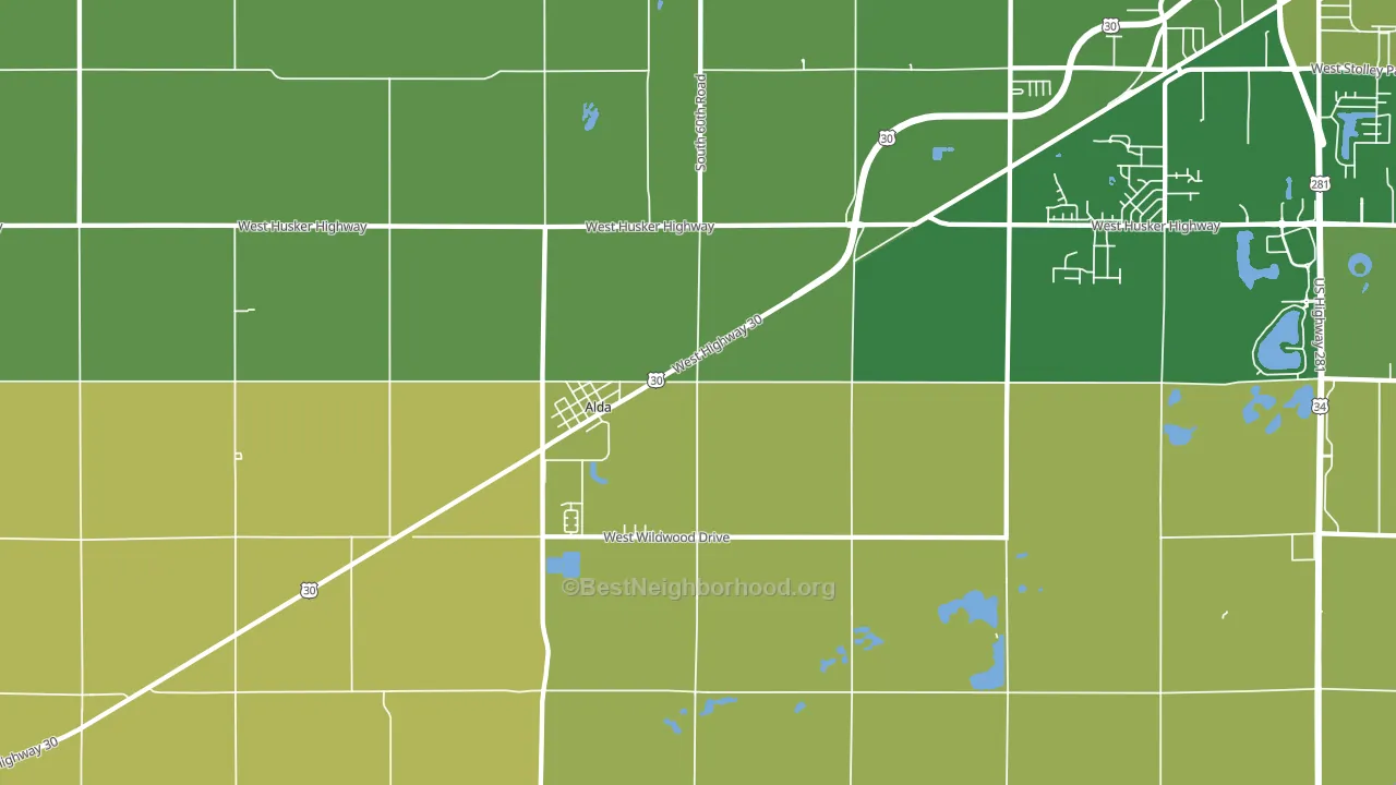 68810, NE block-group voter-turnout map