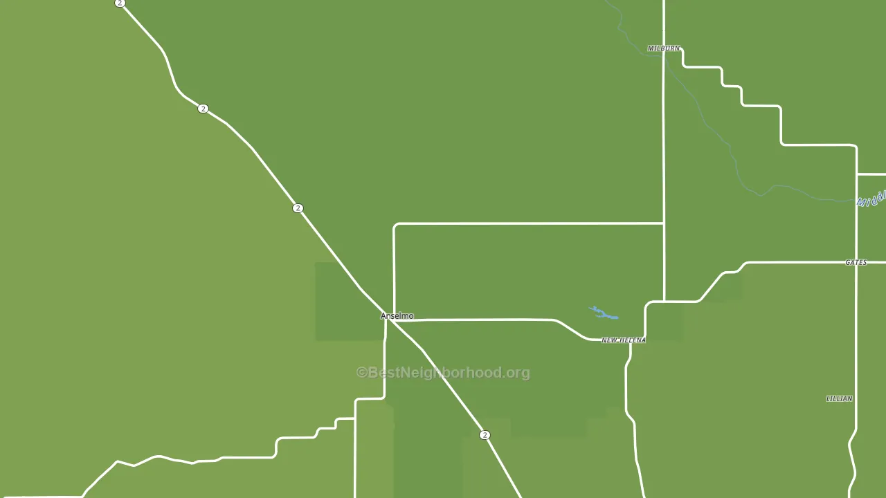 68813, NE block-group voter-turnout map