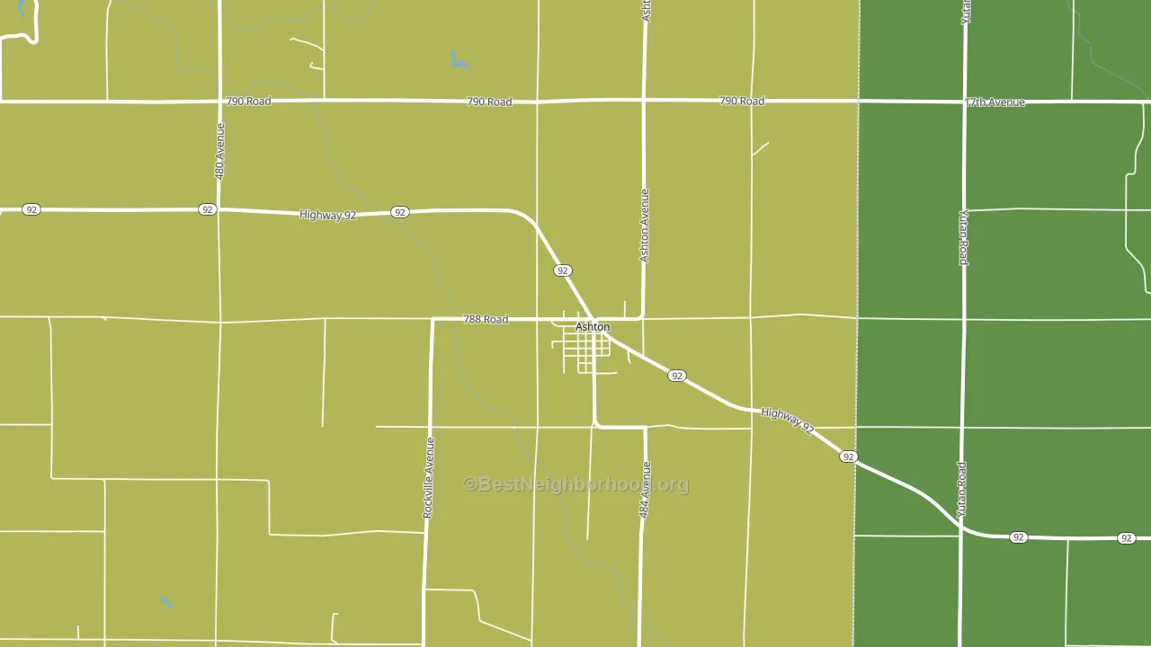 68817, NE block-group voter-turnout map