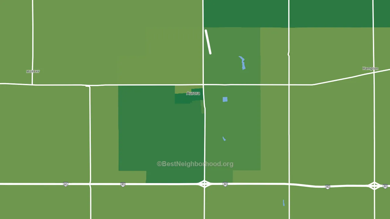 68818, NE block-group voter-turnout map