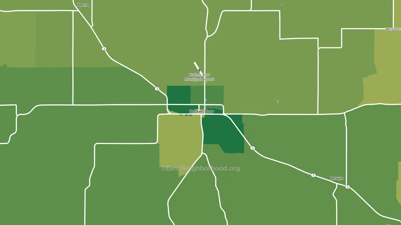 68822, NE block-group voter-turnout map