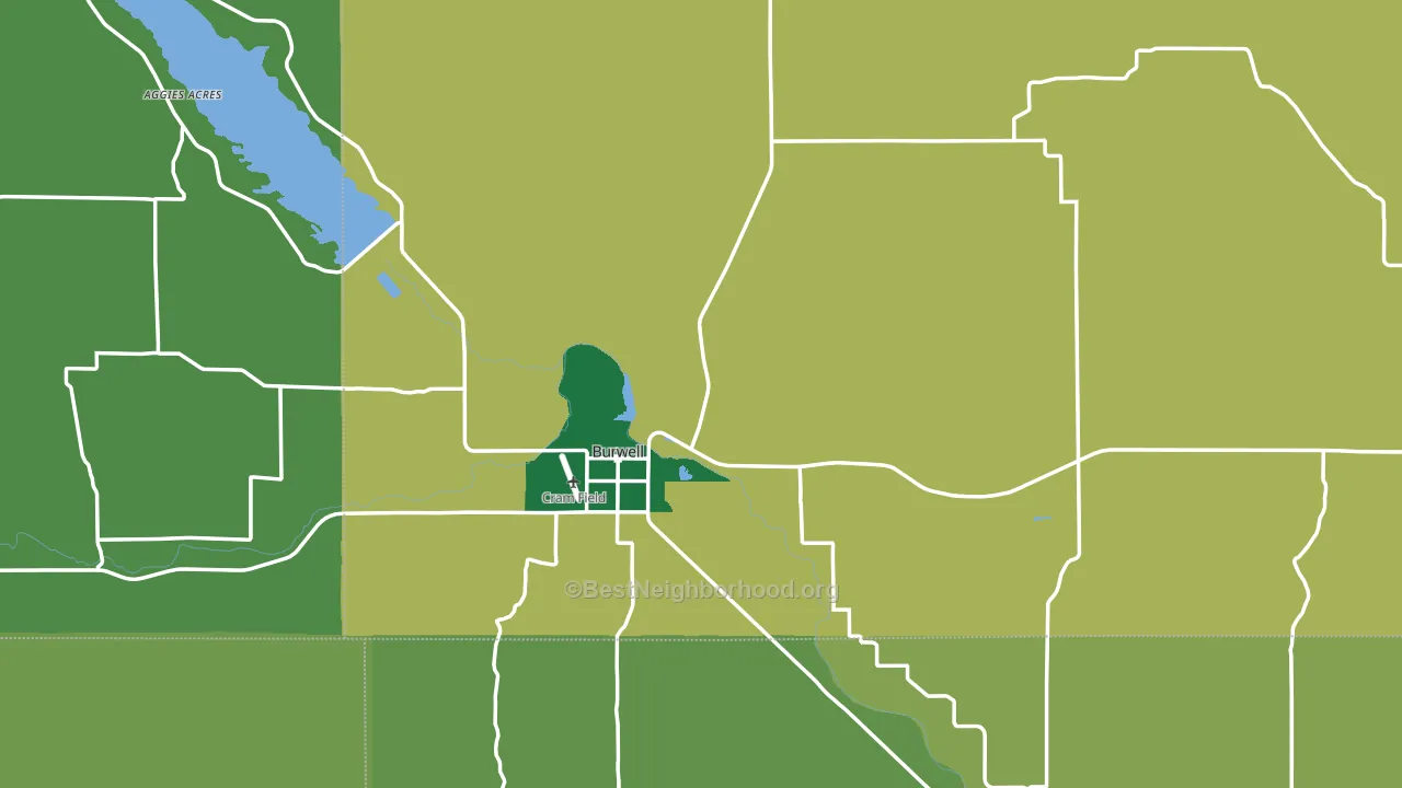 68823, NE block-group voter-turnout map