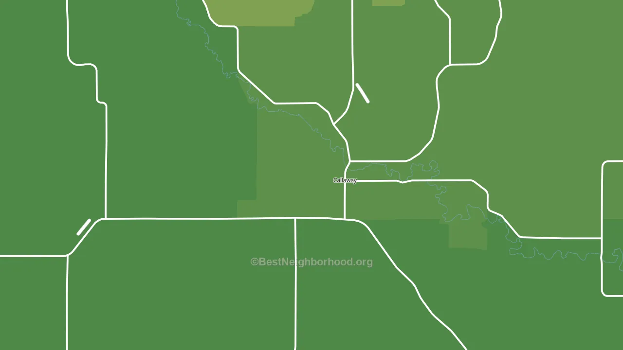 68825, NE block-group voter-turnout map