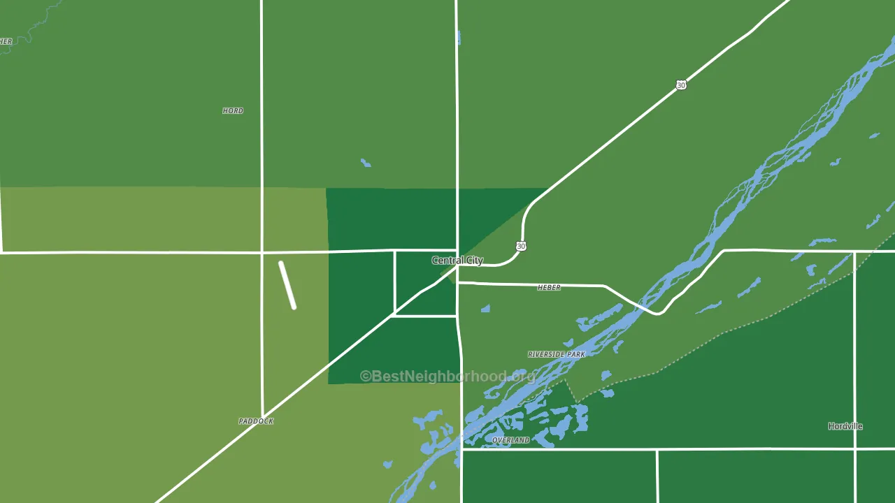 68826, NE block-group voter-turnout map