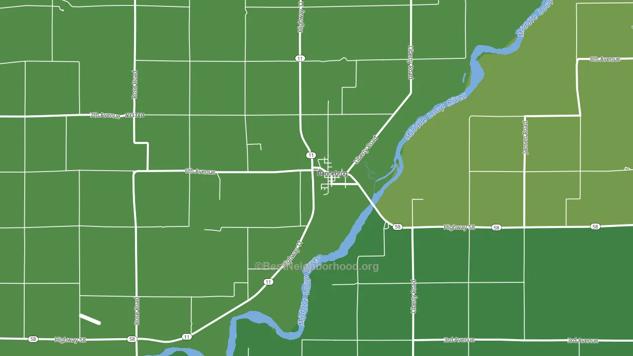 68831, NE block-group voter-turnout map
