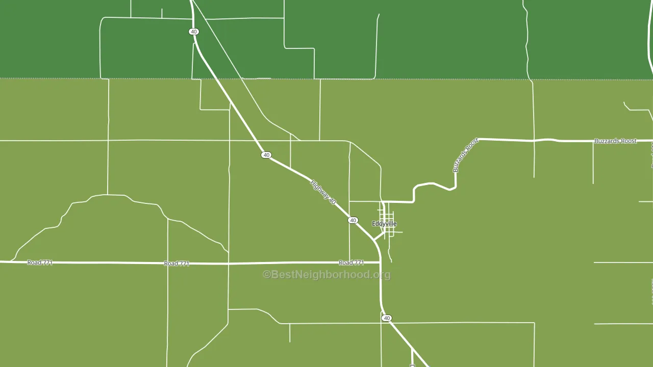 68834, NE block-group voter-turnout map