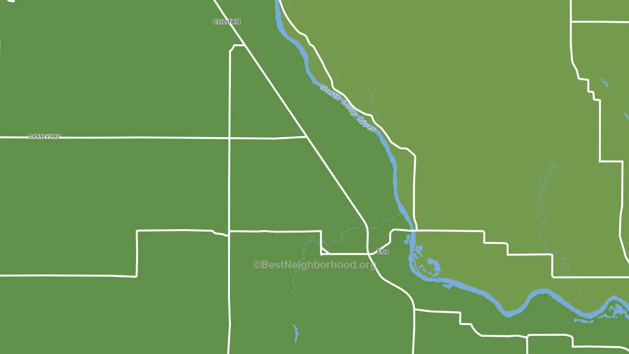 68835, NE block-group voter-turnout map