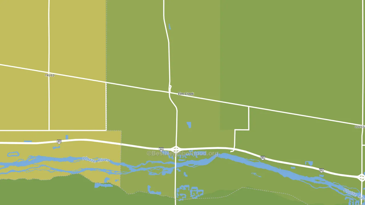 68836, NE block-group voter-turnout map