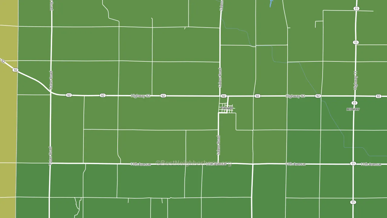 68838, NE block-group voter-turnout map