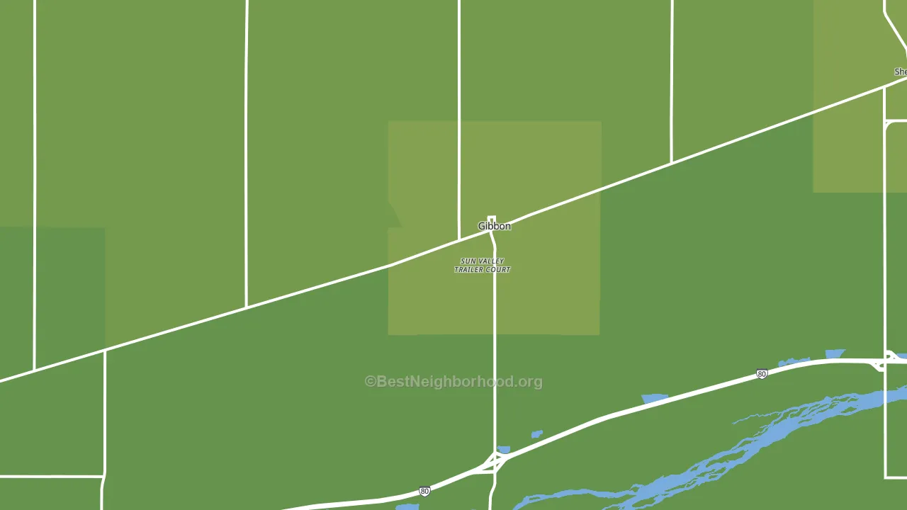 68840, NE block-group voter-turnout map