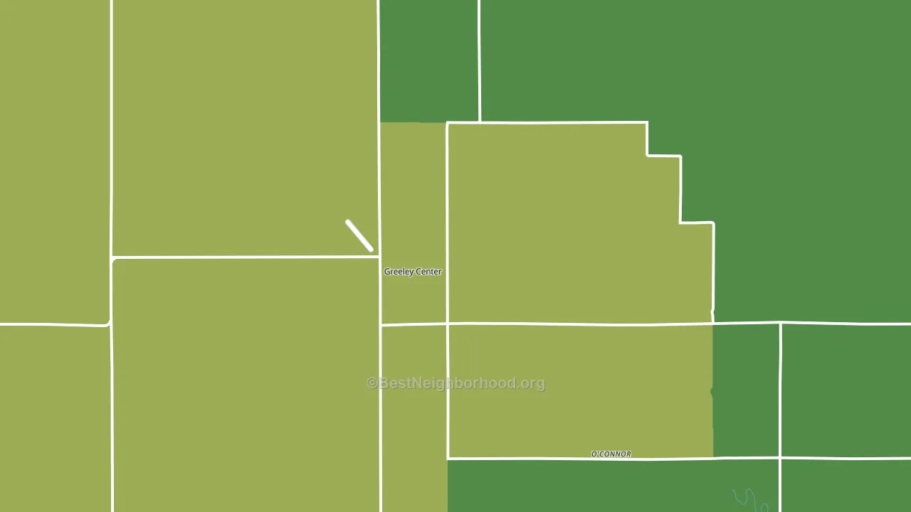 68842, NE block-group voter-turnout map