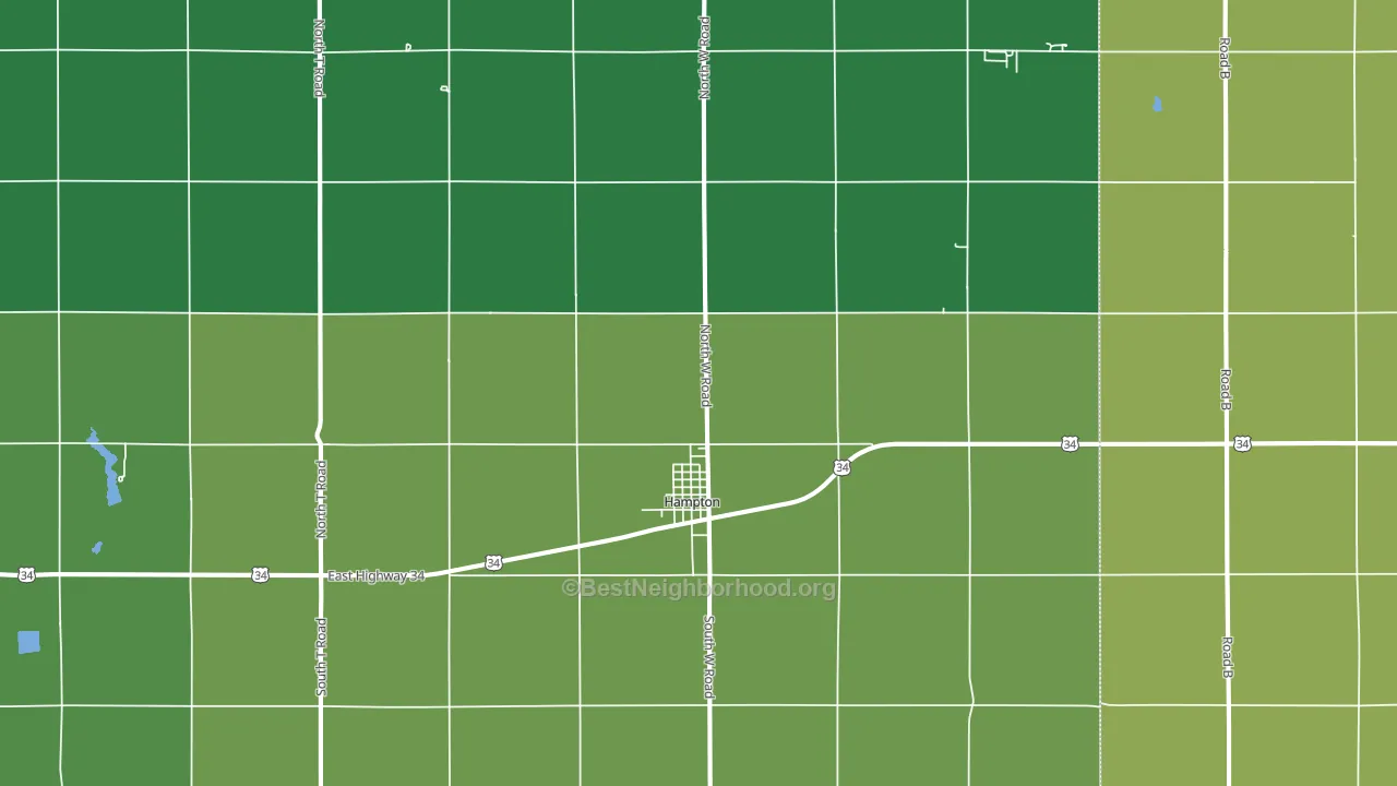 68843, NE block-group voter-turnout map