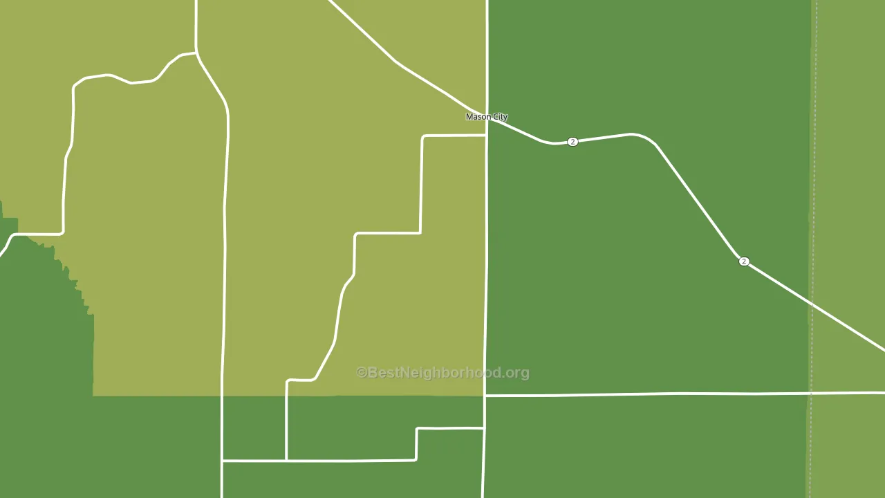 68855, NE block-group voter-turnout map