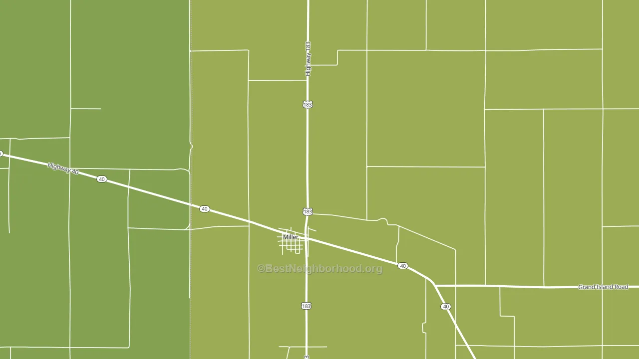 68858, NE block-group voter-turnout map