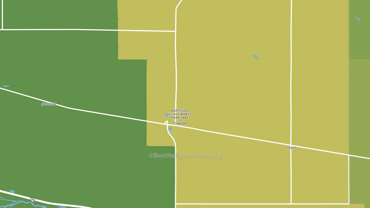 68863, NE block-group voter-turnout map