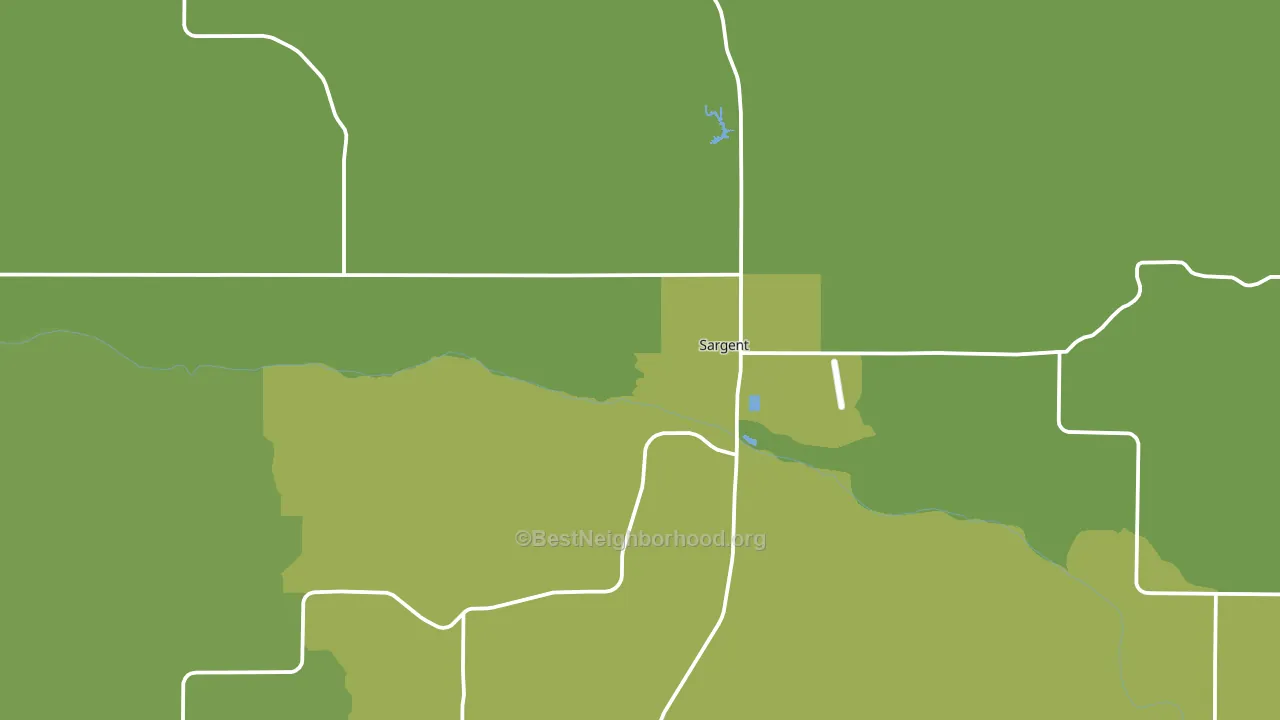 68874, NE block-group voter-turnout map