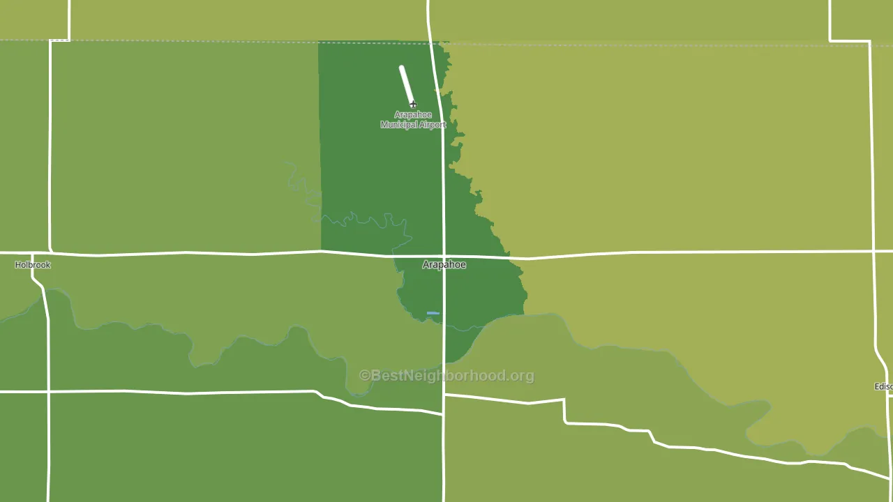 68922, NE block-group voter-turnout map