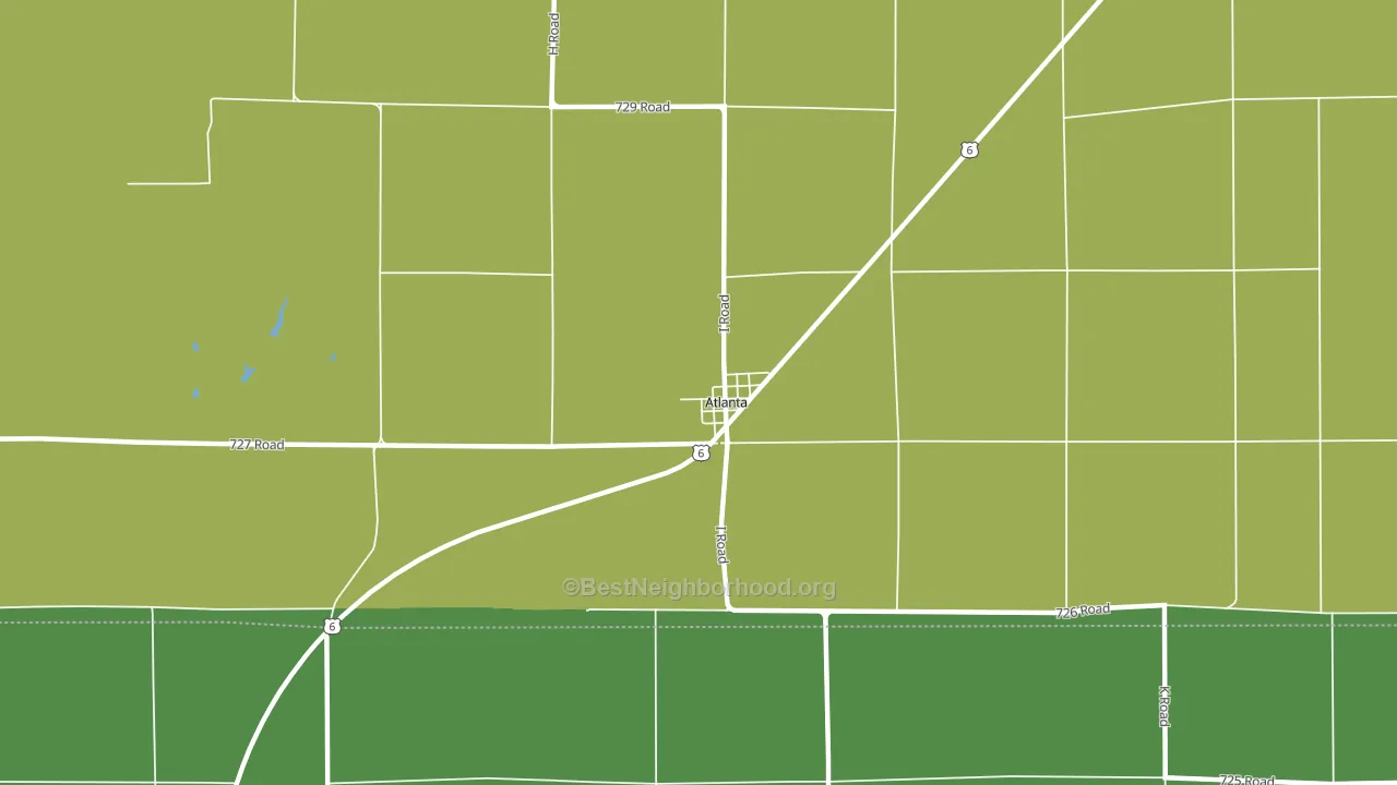 68923, NE block-group voter-turnout map