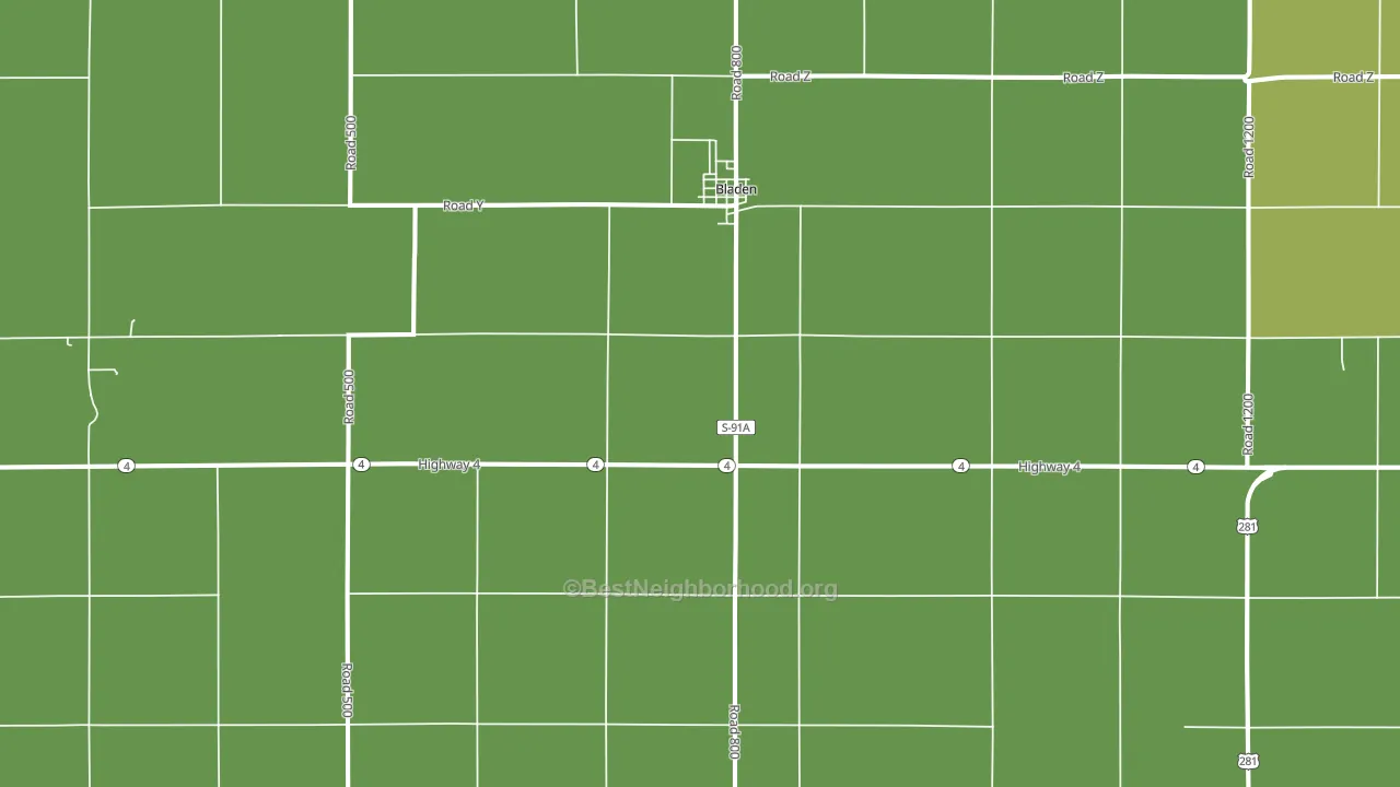 68928, NE block-group voter-turnout map
