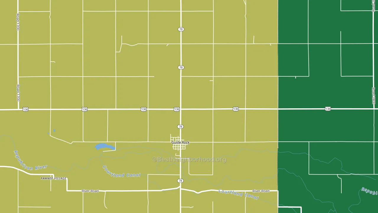 68942, NE block-group voter-turnout map