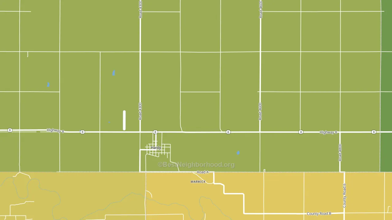 68943, NE block-group voter-turnout map