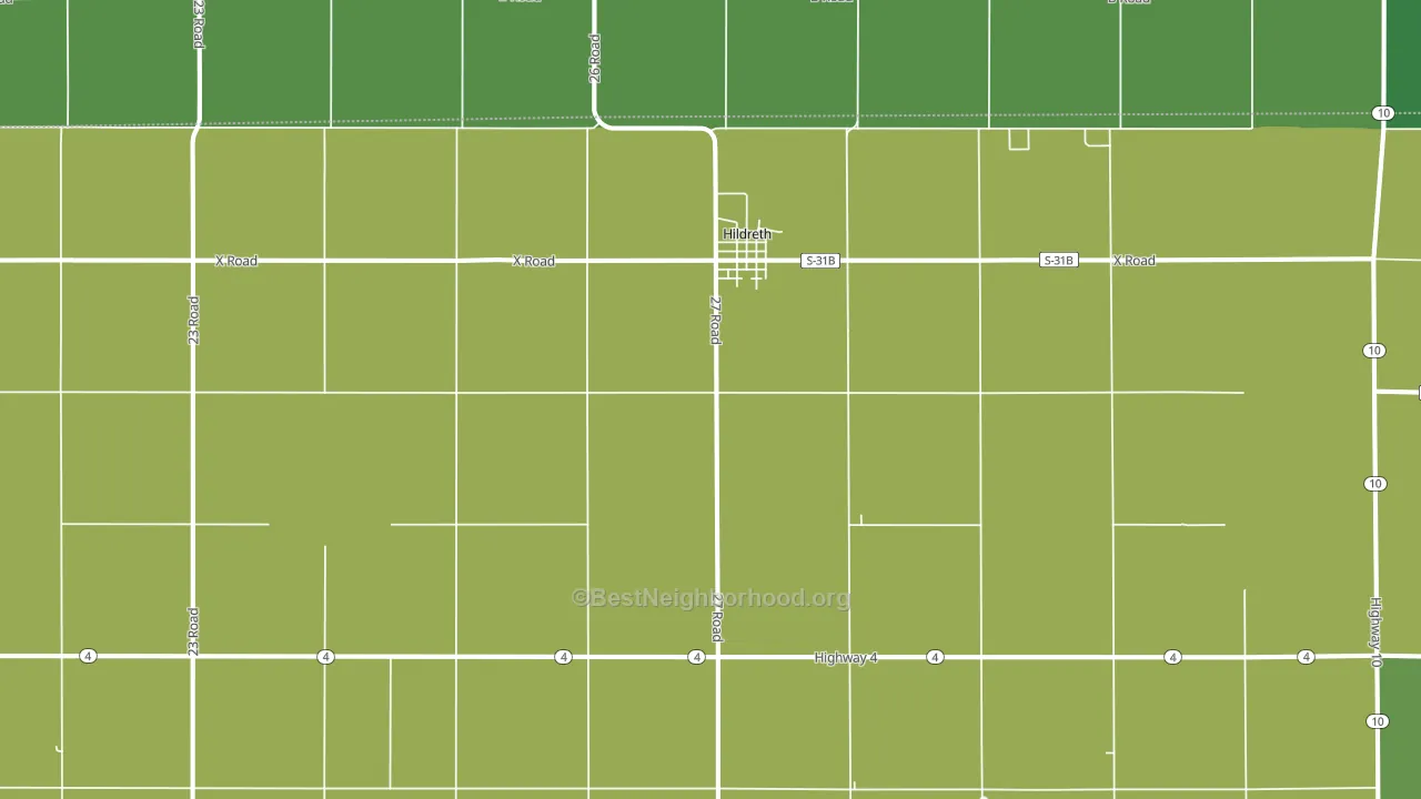 68947, NE block-group voter-turnout map