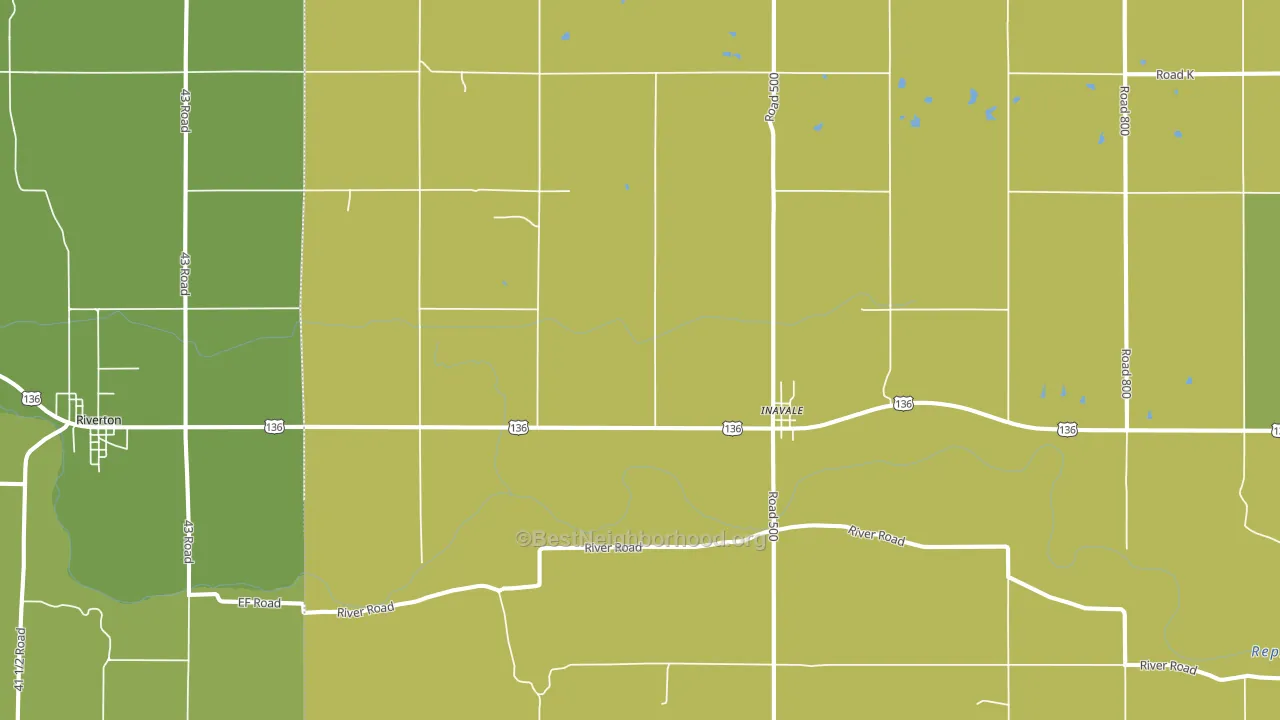 68952, NE block-group voter-turnout map