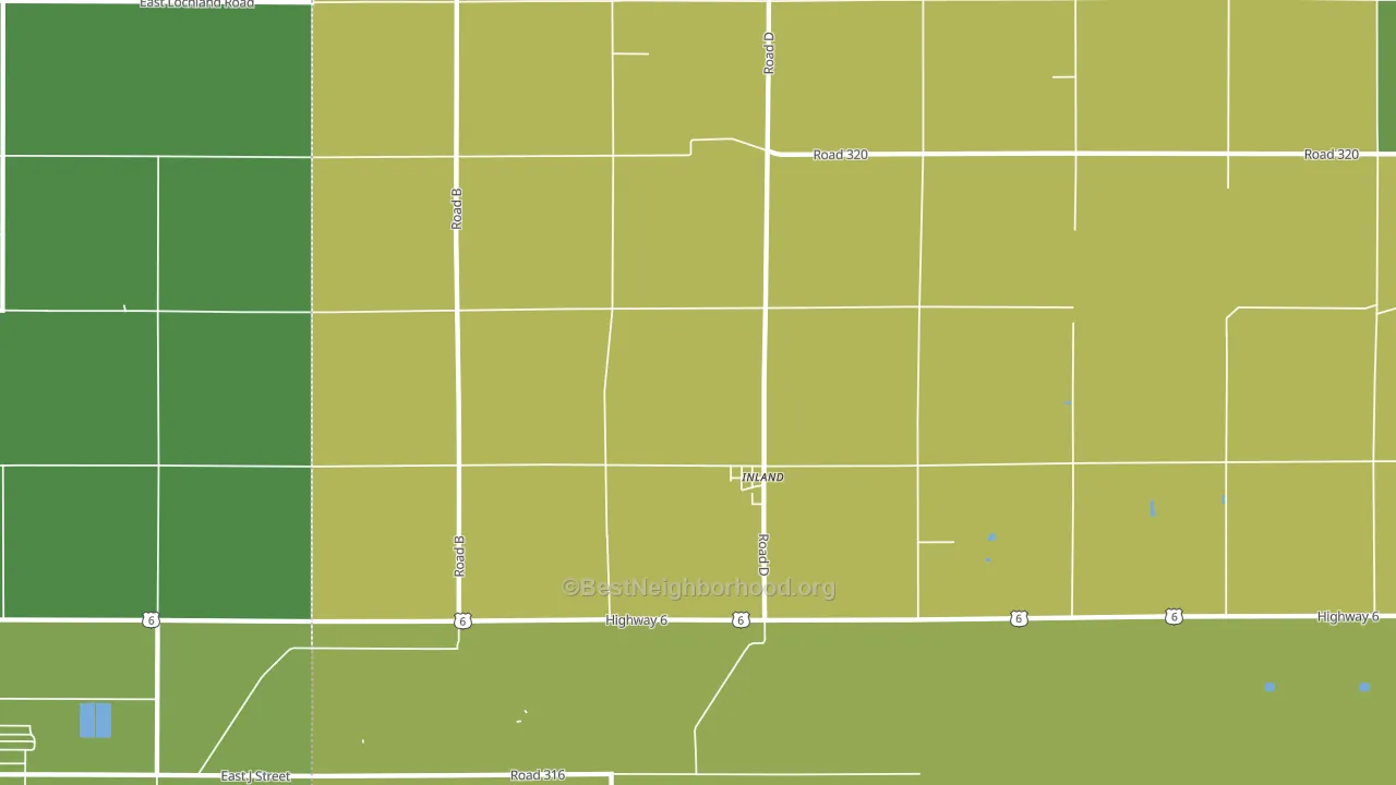 68954, NE block-group voter-turnout map