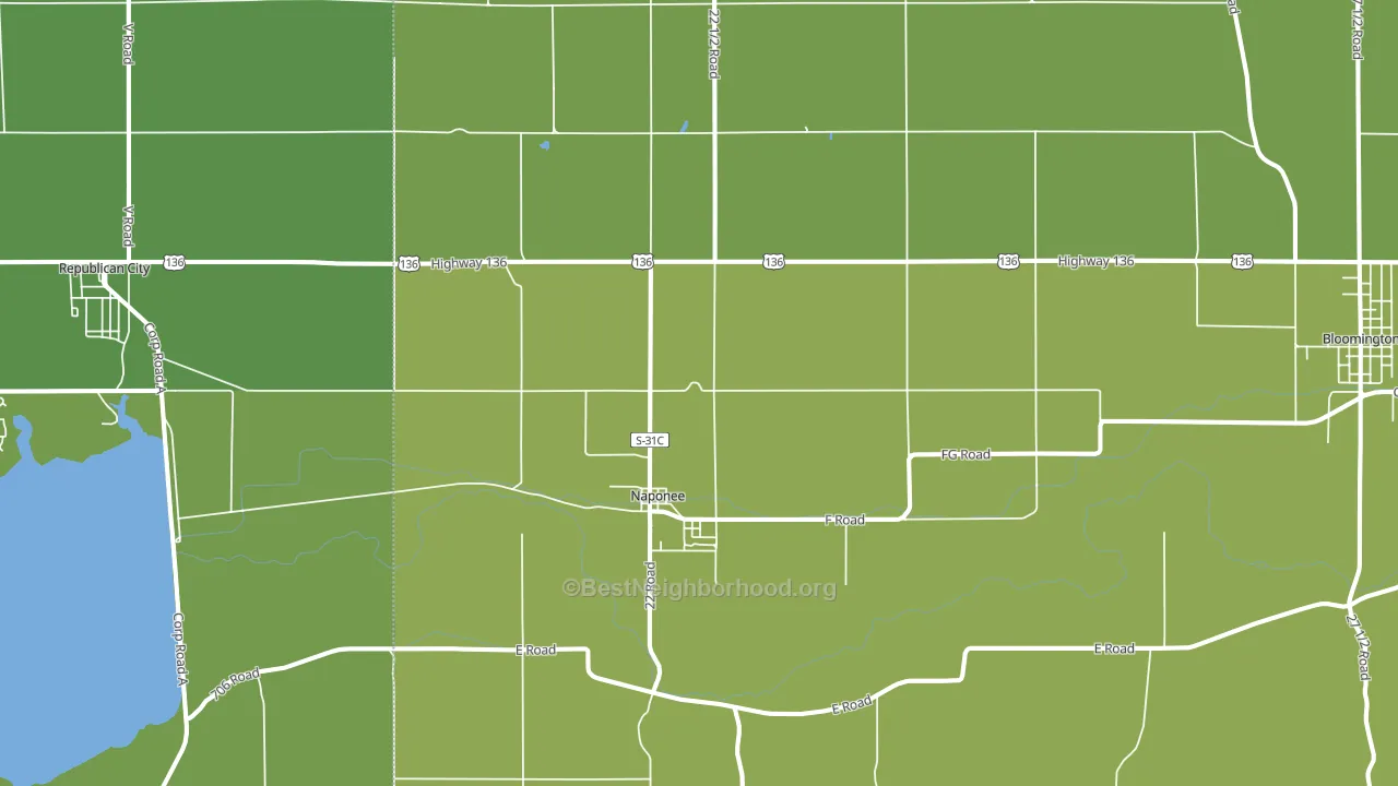 68960, NE block-group voter-turnout map