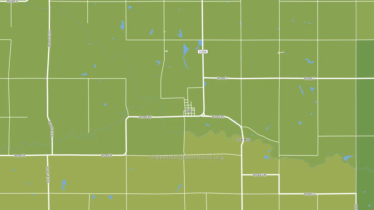 68964, NE block-group voter-turnout map