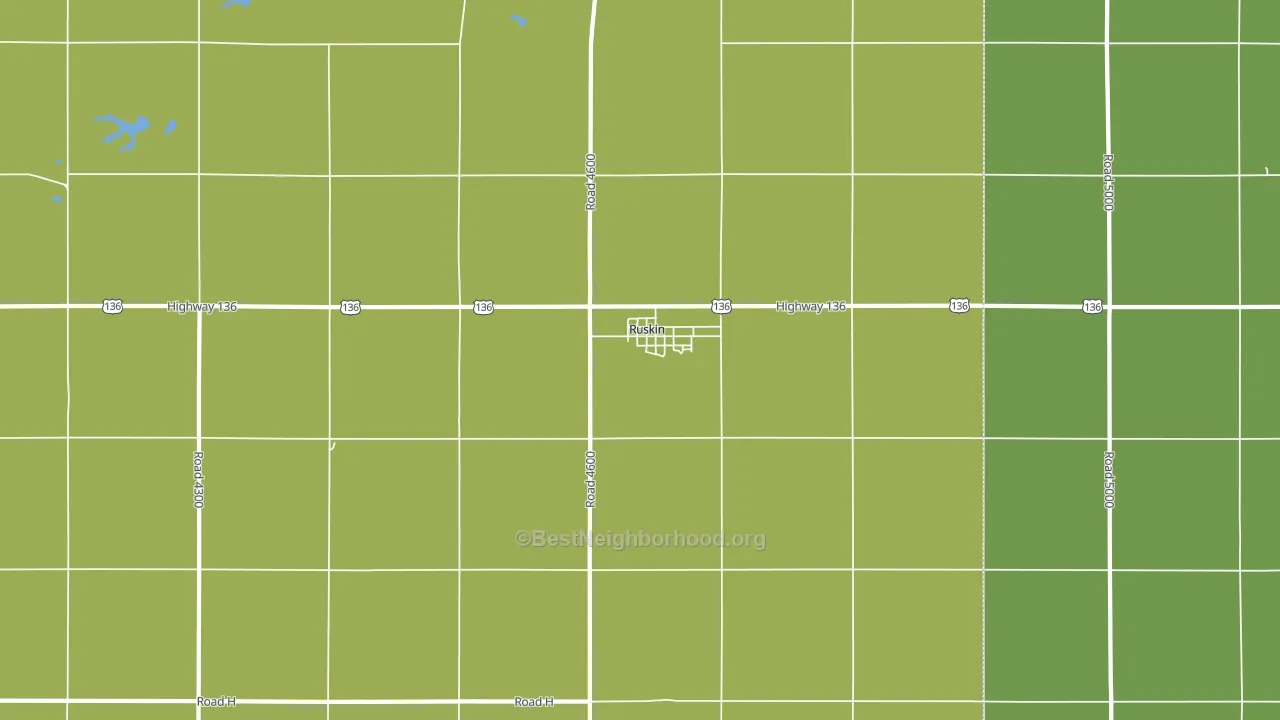 68974, NE block-group voter-turnout map