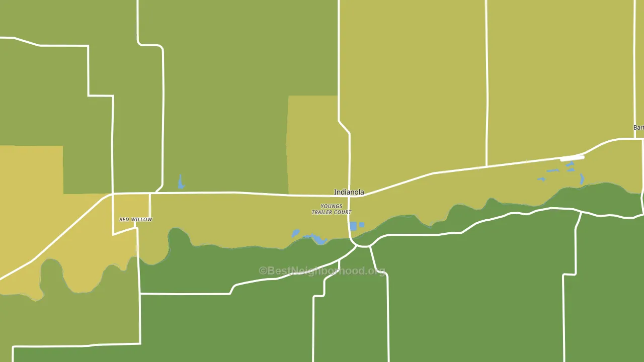 69034, NE block-group voter-turnout map