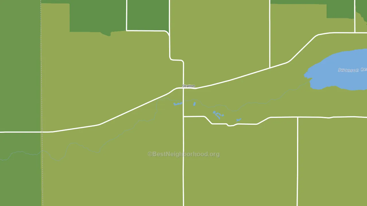 69043, NE block-group voter-turnout map