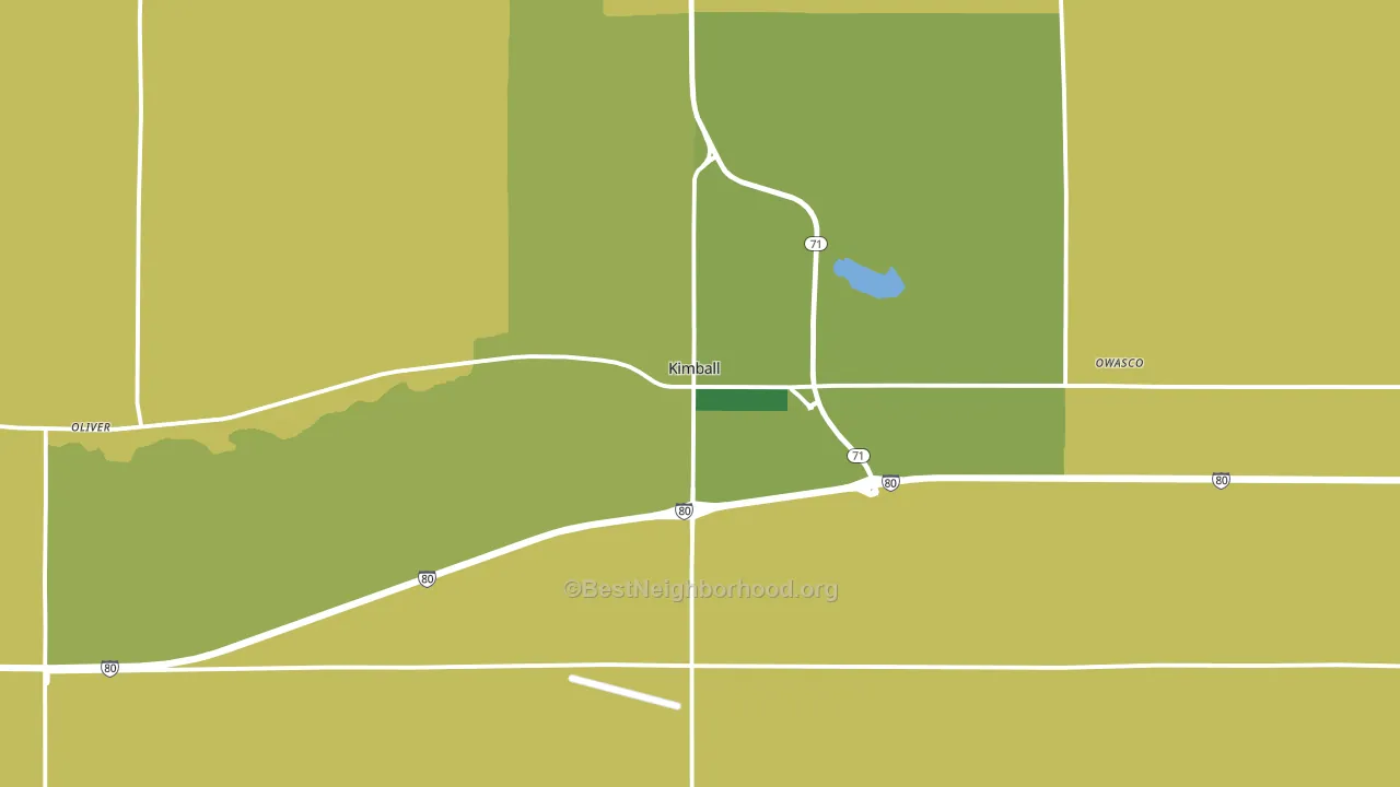 69145, NE block-group voter-turnout map