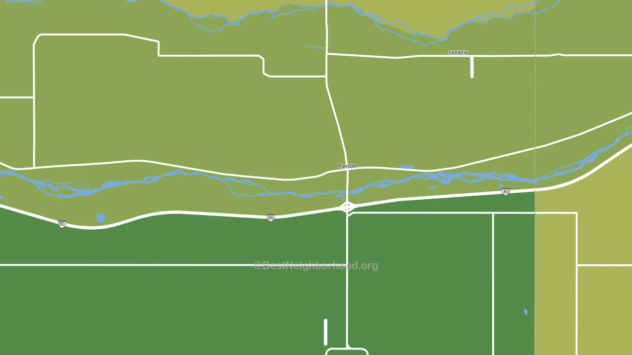 69155, NE block-group voter-turnout map