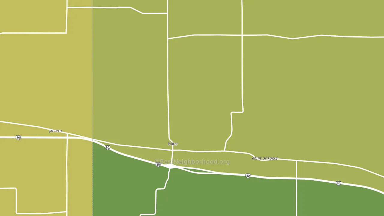 69156, NE block-group voter-turnout map