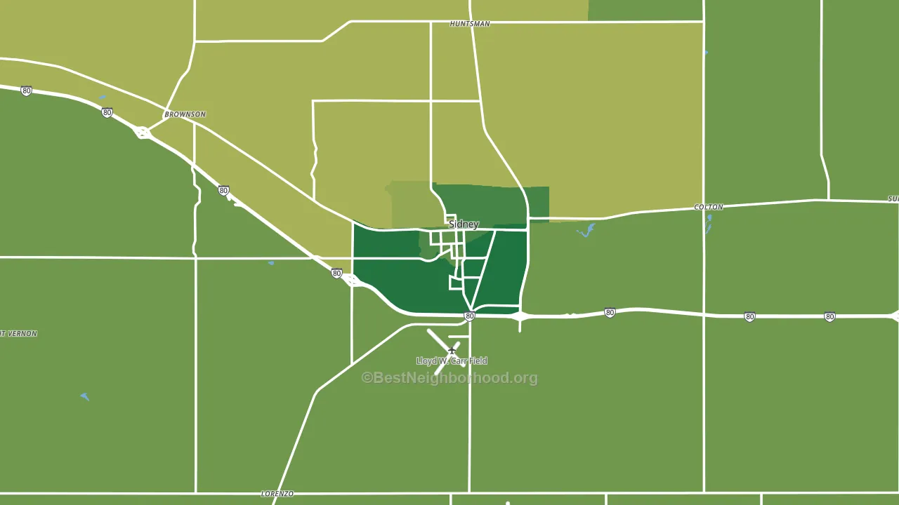 69162, NE block-group voter-turnout map