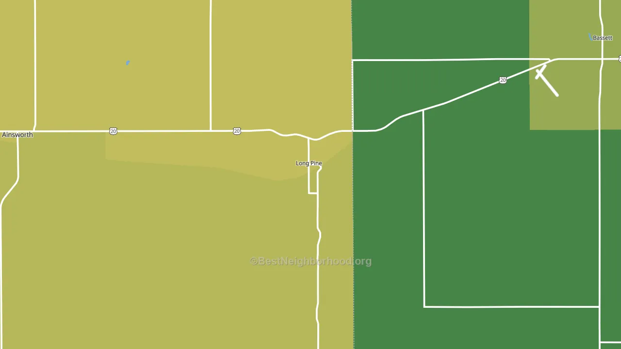 69217, NE block-group voter-turnout map