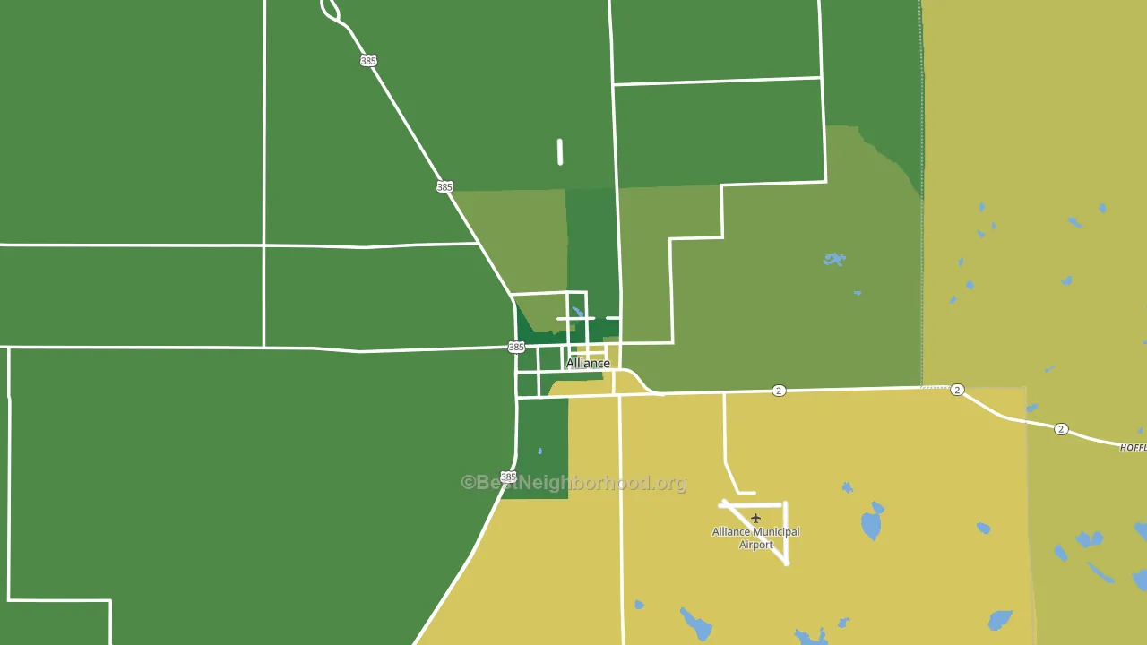 69301, NE block-group voter-turnout map