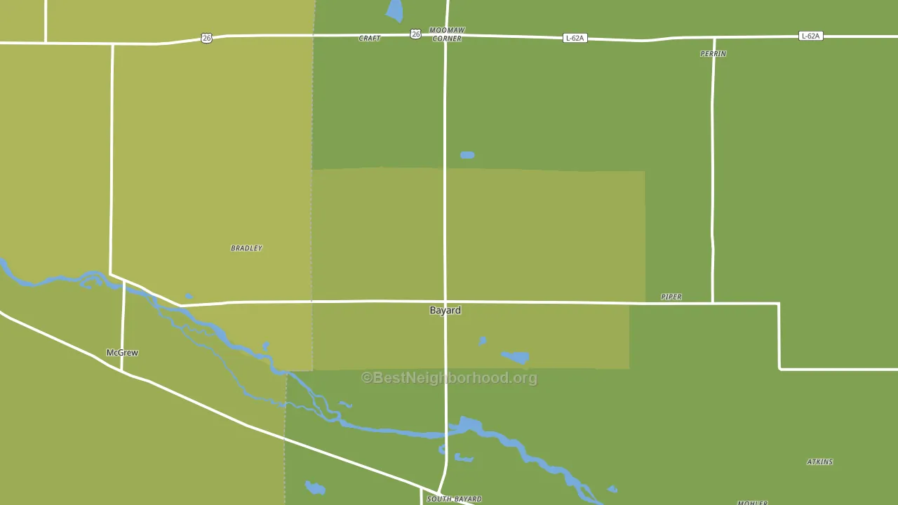69334, NE block-group voter-turnout map