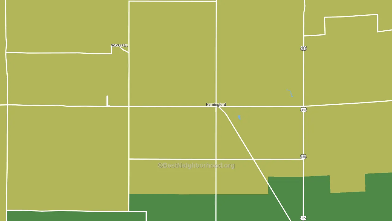 69348, NE block-group voter-turnout map