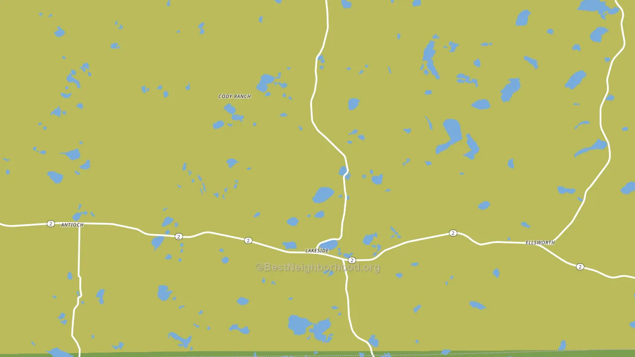 69351, NE block-group voter-turnout map