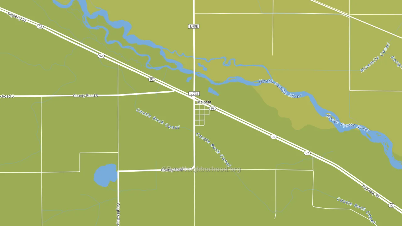 69355, NE block-group voter-turnout map