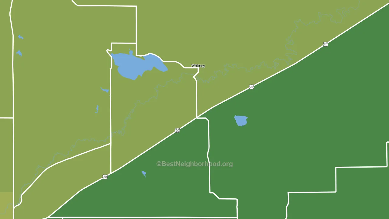 69367, NE block-group voter-turnout map