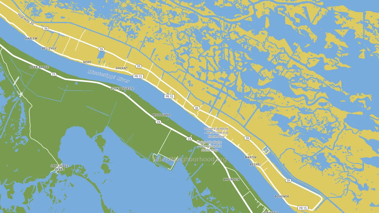 70082, LA block-group voter-turnout map