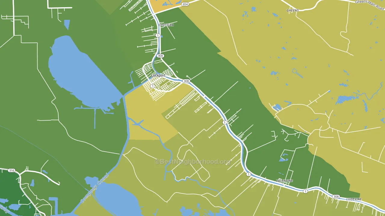 70374, LA block-group voter-turnout map