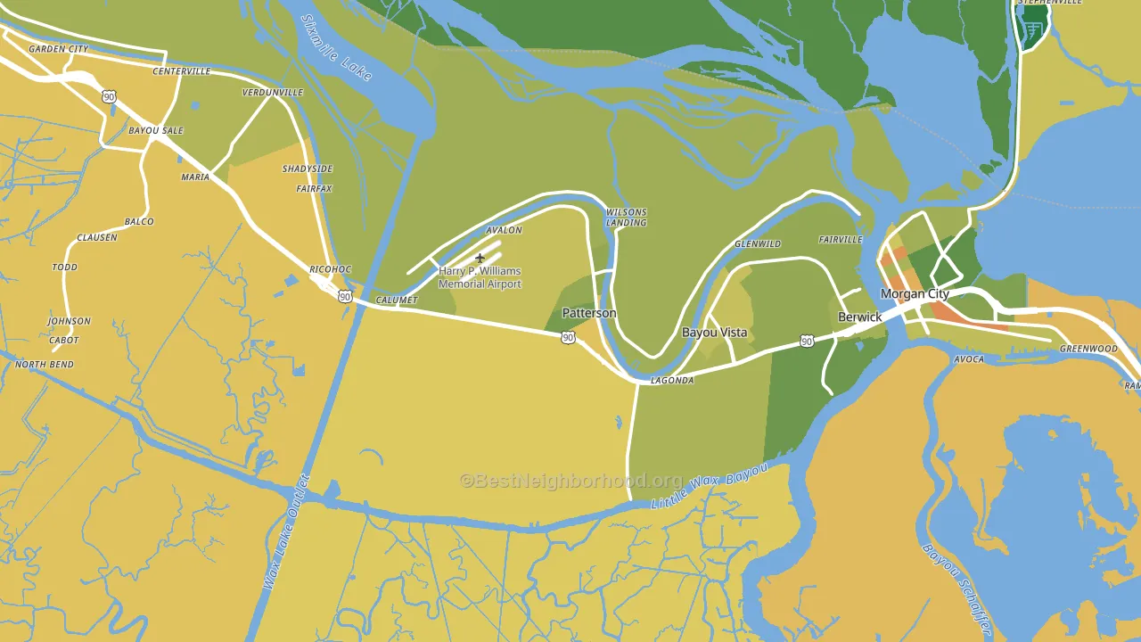 70392, LA block-group voter-turnout map