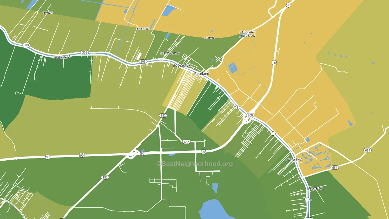 70394, LA block-group voter-turnout map
