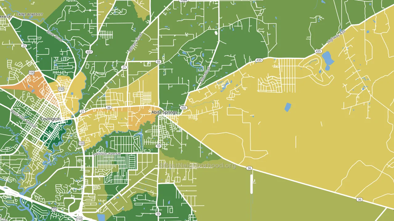 70420, LA block-group voter-turnout map